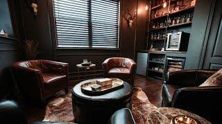 NEW Cigar Room Tour  Man Cave Cigar and Whiskey Lounge