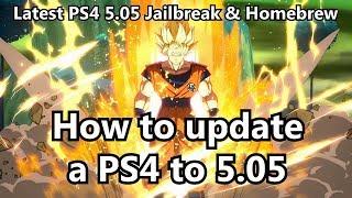How to update a PS4 to 5.05 firmware For Homebrew PS2 & PS4 Backups