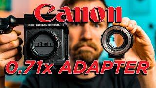 CANON 0.71x RF zu EF Adapter - Der beste Speedbooster?  Mit RED Komodo