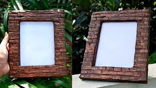 Photo frame  photo frame making at home  cardboard photo frame  frame making  best out of waste