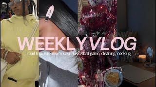 weekly vlog ᯓ v-day surprise road trip cooking fort valley hoco friends college b-ball game