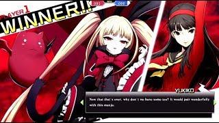 Blazblue Cross Tag Battle - Rachel All Unique Interactions and Win Quotes - Eng Dub