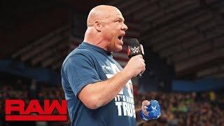 Kurt Angle will face Baron Corbin in his final match at WrestleMania Raw March 18 2019