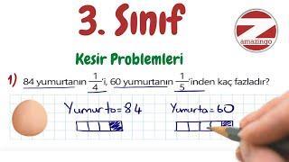 Kesir Problemleri 3.Sınıf Matematik