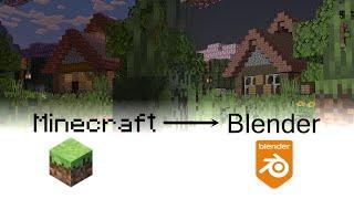 Import your World into Blender - Creating a Minecraft Render Part 1