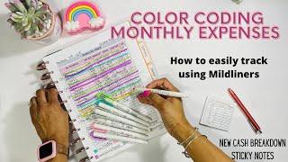 EXPENSE TRACK WITH ME   MONTHLY BILLS BY CATEGORIES  STICKIES  JANUARY 2022  APINKECLOTHLIFE