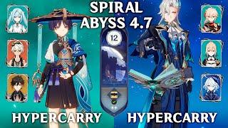Wanderer Hypercarry & Neuvillette Hypercarry. Spiral Abyss 4.7. Genshin Impact 4.7
