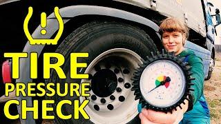 How to check tire pressure on your truck