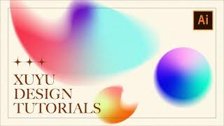 Radial Blur And Freeform Gradient With Adobe Illustrator  XUYU Design Tutorials For Beginner