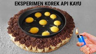 MASAK TELOR MENGUNAKAN RIBUAN KOREK API EKSPERIMEN KOREK API