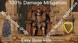 Elden Ring Best Tank Build. 100% Damage Resist *Low Stamina Drain.