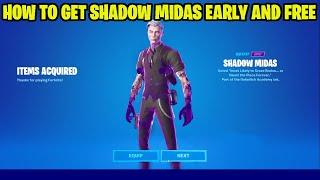 HOW TO GET SHADOW MIDAS FOR FREE IN FORTNITE FREE SHADOW MIDAS GLITCH