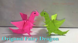 Origami Fairy Dragon - How to make an origami Dragon Beginner Level