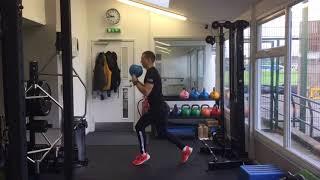 Alactic Aerobic KB Split Squat Jumps