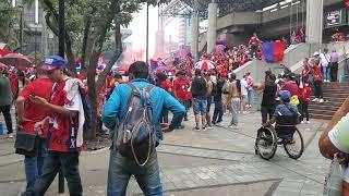 ATLETICO NACLONAL CLUB DE FUTBOL CELEBRA EN CENTRO MEDELLIN ANTIOQUIA COLOMBIA