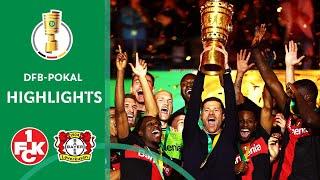 Leverkusen holt den DFB-Pokal  1. FC Kaiserslautern - Bayer 04 Leverkusen 01  Finale 202324