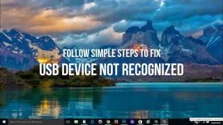 USB Device Not Recognized Solution 2