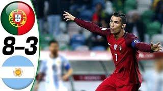 Portugal vs Argentina 8-3 - All Goals & Highlights Résumé & Goles  Last Matches  HD
