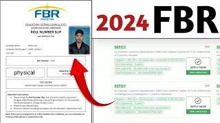Fbr 2024 jobs slip  Fbr Pakistan custom slip  Fbr jobs online apply Fbr physical test 2024