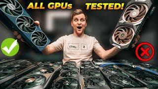 REVEALED 40+ GPUs tested  BEST GPU for Creators 2024? ULTIMATE RadeON VS ARC VS GeForce Battle