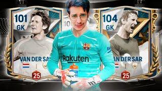 101 OVR FREE VAN DER SAR VS 105 OVR BIG VAN DER SAR H2H COMPARISON IN FC MOBILE