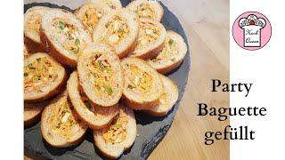 Party Baguette    gefüllt   Fingerfood    kalt   gut vorzubereiten