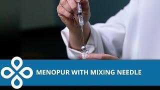 Menopur Injection Demonstration with Mixing Needles