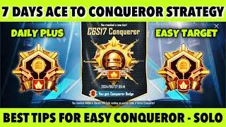 DAY 39  7 DAYS ACE TO CONQUEROR STRATEGY SOLO. SOLO CONQUEROR BEST SURVIVAL TIPS HIGH PLUS.