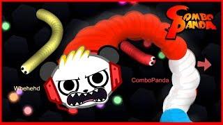 Slither.io Mega Fun Giant Snake Lets Play with Combo Panda