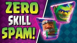 THE MOST *NO* SKILL DECK IS BACK  ROYALE HOGS *SPAM* DECK IS TAKING OVER CLASH ROYALE