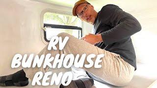 RV Bedroom Bunkhouse Remodel Renovation 30 Travel Trailer Camper Makeover