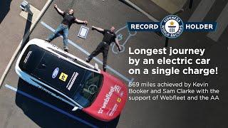 Electrifying achievement 569 miles on a single charge sets new GUINNESS WORLD RECORDS™ title