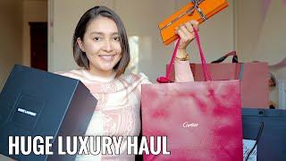 HUGE LUXURY TRY-ON HAUL  CARTIER DIOR LORO PIANA YSL MAISON MARGIELA MAGDA BUTRYM AND MORE