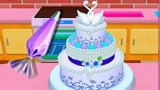 Fun 3D Cake Cooking Game My Bakery Empire Color Decorate & Serve Cakes Magical Princess Swan Cake