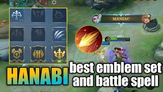 Hanabi best emblem set and battle spell - Mobile Legends
