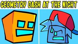 Friday Night Funkin Dash At The Night  Geometry Dash 2.2 MOD  FIRE IN THE HOLE  Lobotomy  FNF