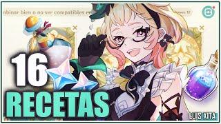 TODAS LAS RECETAS ¿Cartas multiusos?  FANTASIA de AROMAS ◈「 Evento Web 」• 16 Recetas Genshin Impact