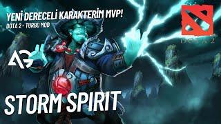 YENİ DERECELİ KARAKTERİM MVP STORM SPIRIT - DOTA 2 TÜRKÇE