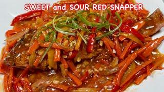 Sweet and Sour Red Snapper  A Delicious Blend Of Sweet And Sour Flavors Pinoy Simple Cooking