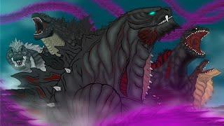 Godzilla vs Dark Void Ghidorah  PANDY Animation Kaiju BATTLE Full Version