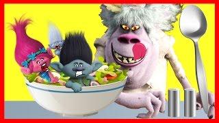 Dreamworks TROLLS BERGENS Chef Makes an Icky Poppy Salad Part 2 with LOL - Ellie Sparkles