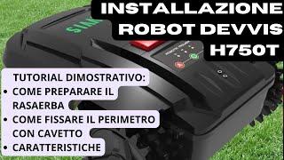 Video Tutorial  Impostare robot da giardino con batteria al litio  DEVVIS H750T