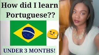 HOW DID I LEARN PORTUGUESE??  with English subtitles  Como eu aprendi Português