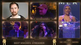 Asmongold Wins Best MMORPG Streamer  - The Streamer Awards 2022