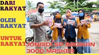 Tangkal Corona Anggota DPRD Ini Bagikan 3000 Masker