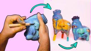 Making a SCULPTURE with OIL PASTELS? HOW?