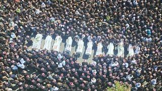 Druze mourn youths killed in Golan rocket attack  AFP