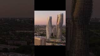 Aerial hyperlapses of Mississauga day to night