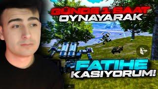 GÜNDE 1 SAAT OYNAYARAK SIFIRDAN FATİHE TEKLİ ÜŞN RANK KASMA TAKTİKLERİ - PUBG MOBİLE SOLO RANK