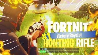 *NEW* HUNTING RIFLE Gameplay in Fortnite Battle Royale